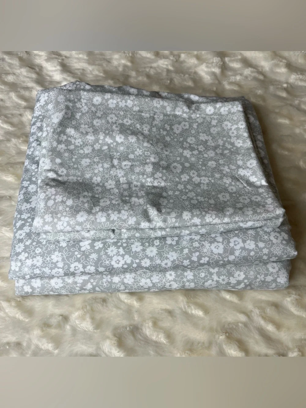 Just Home Floral Polyester Full Size Flat Sheet (2) & Pillowcases